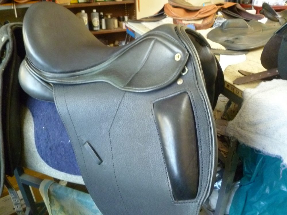 Saddle After Restoration - new seat & knee blocks